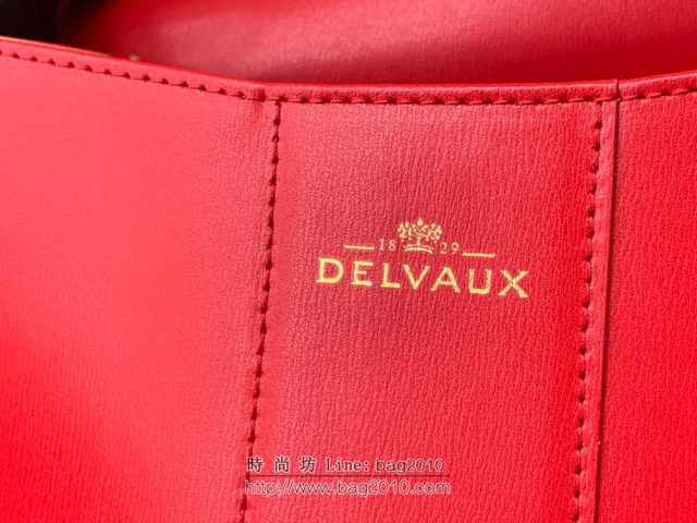 DELVAUX女包 Brillant手袋 德爾沃女手提包 Dv0020原版 大紅 比利時Delvaux單肩包  fcs1295
